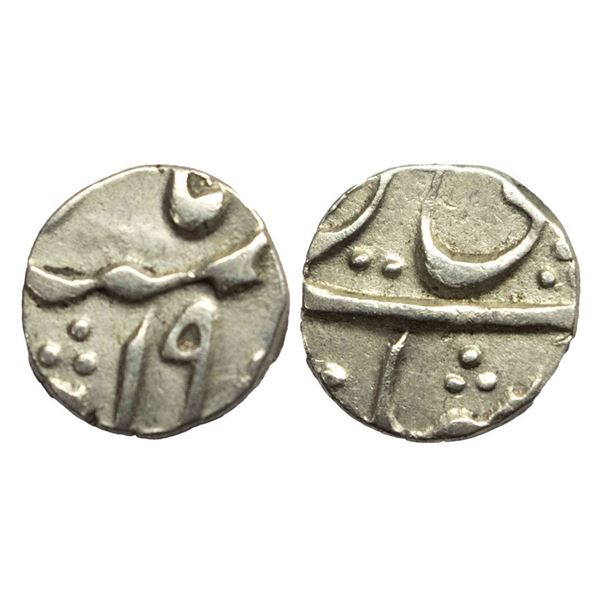 East India Company, Bengal Presidency, INO Shah Alam II (AH 1174-1221, 1759-1806 AD), Silver 1/8 Rup