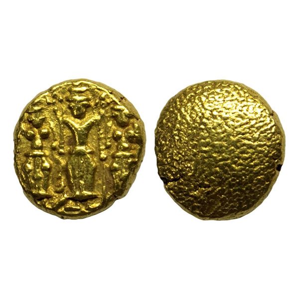 East India Company, Madras Presidency, 3 Swami (1740-1807 AD), Gold Pagoda, 3.44 gms