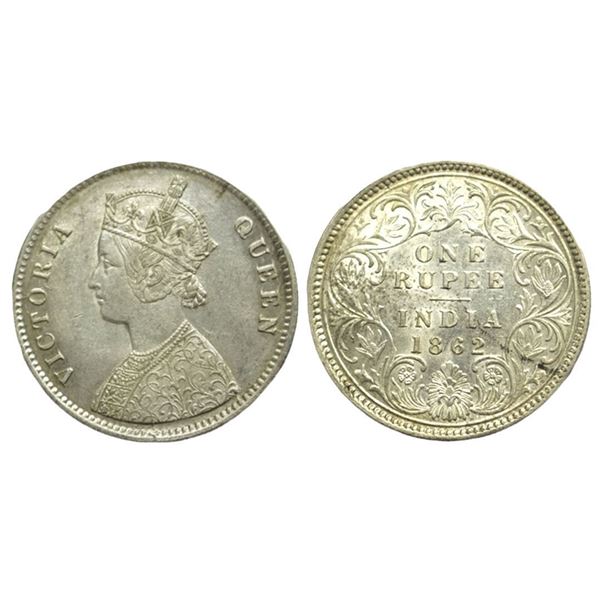 British India. Victoria Queen, Silver Rupee