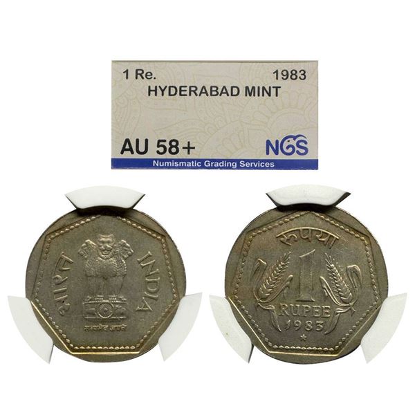 Republic India, Definitely Coin, 1983, Hyderabad Mint, Copper-NIckel