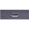 Image 4 : 18k White Gold Half Loop Eternity Ring by Carlo Rici