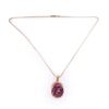 Image 1 : 18K Yellow Gold Tourmaline & Diamond Pendant