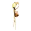 Image 5 : Retro Vintage 14K Pink & Green Gold Polished Finish Fancy Bow Ribbon Pin Brooch