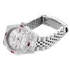 Image 3 : Rolex Ladies Quickset Stainless Steel 18K White Gold Diamond And Ruby Datejust W