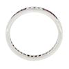 Image 8 : 18k White Gold 0.70 ctw Square Ruby & Round Diamond Milgrain Eternity Band Ring