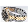 Image 9 : Rolex Mens Two Tone Black Diamond String Lugs And Sapphire Datejust Wristwatch