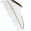 Image 2 : 14k Two Tone Gold 17" 3.1mm Fancy Polished Unique Twisted Link Chain Necklace