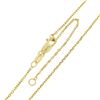 Image 2 : Classic 14K Gold 1 ctw Round Brilliant Diamond Channel Open Heart Pendant & Chai
