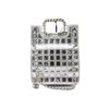 Image 1 : Chanel Silver Vinyl PVC Chocolate Bar Ice Cube Chain Shoulder Bag
