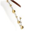 Image 2 : Antonini 18K TT Gold Round Bezel Citrine Diamond Ruby 16.5" Fancy Link Necklace