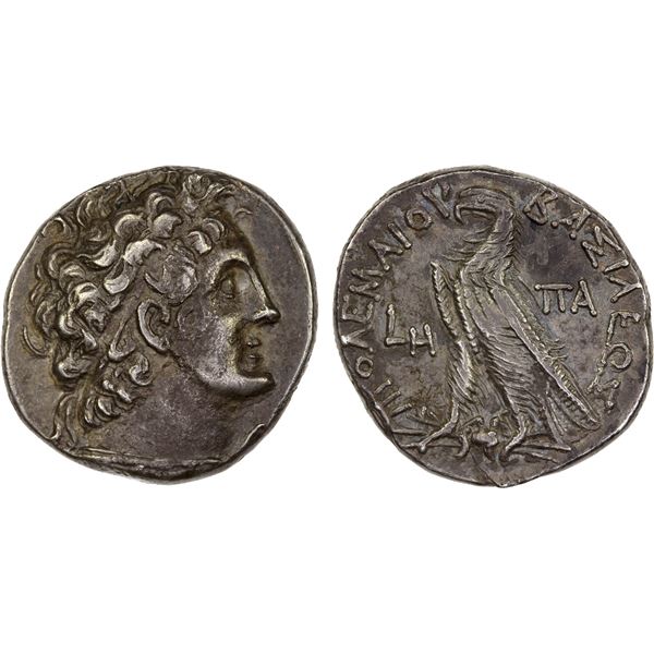 EGYPT (PTOLEMAIC): Cleopatra III & Ptolemy IX Soter II, 116-107 BC, AR tetradrachm, Alexandria, year