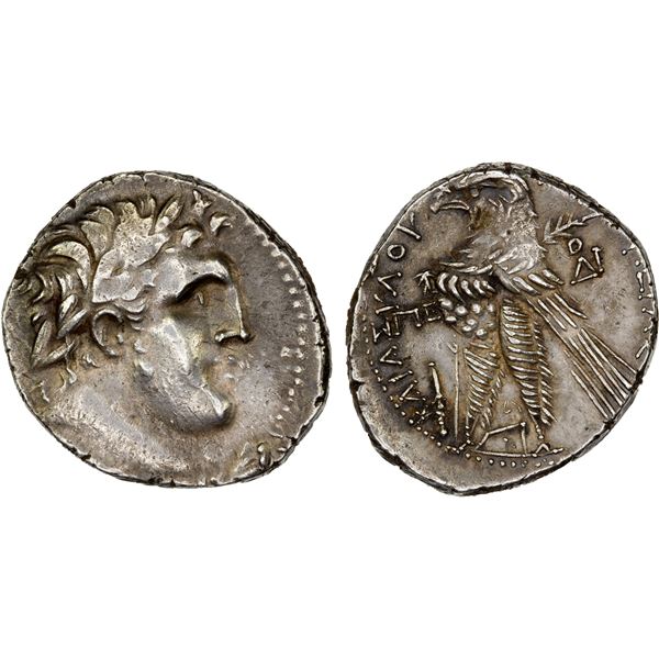 PHOENICIA: Tyre, AR shekel (14.23g), CY 85 (42/1 BC), XF