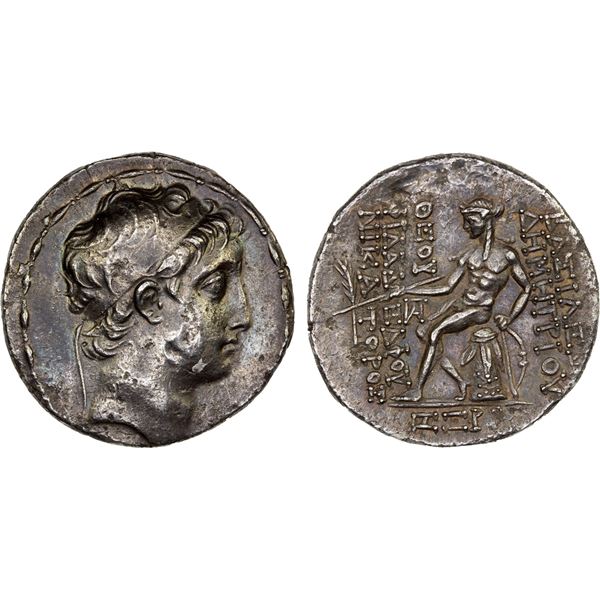 SELEUKID KINGDOM: Demetrios II Nikator, first reign, 146-138 BC, AR tetradrachm, Antioch on the Oron