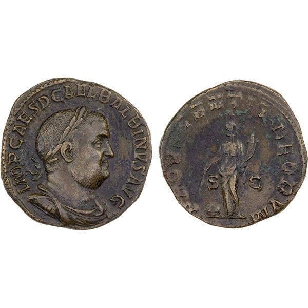 ROMAN EMPIRE: Balbinus, April-July 238 AD, AE sestertius (23.30g), VF