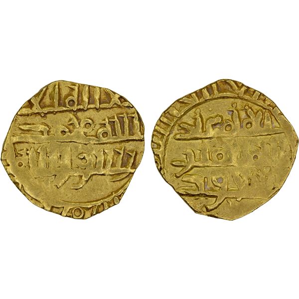KHAZRUNID: Mas'ud b. Wanudin, 1048-1053, AV dinar (2.41g), NM, ND, VF