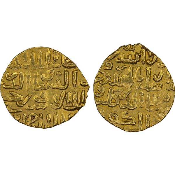 BAHRI MAMLUK: Sha'ban II, 1363-1376, AV dinar (4.25g), MM, DM, VF