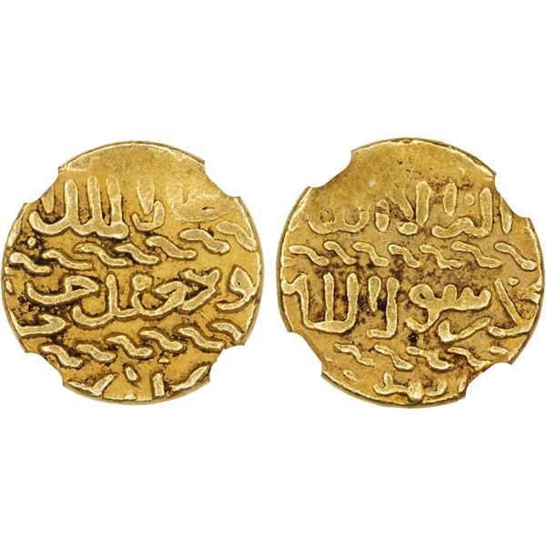 BURJI MAMLUK: Khushqadam, 1461-1467, AV ashrafi (3.38g), NM, ND, NGC AU53