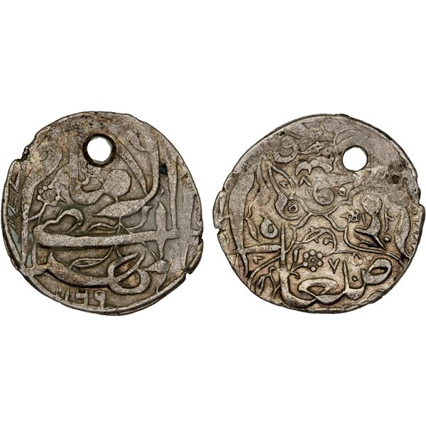 ZAYDI IMAMS (QASIMID): al-Mahdi al-'Abbas, 1748-1775, AR 4 kabir (= 20 harf) (4.90g), San'a, AH1169,