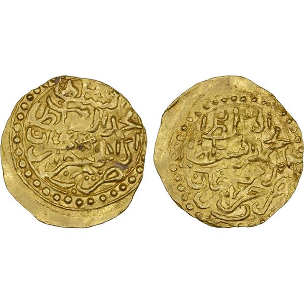 OTTOMAN EMPIRE: Mehmet IV, 1648-1687, AV sultani (3.46g), Jaza'ir (Cezayir), ND, pleasing VF