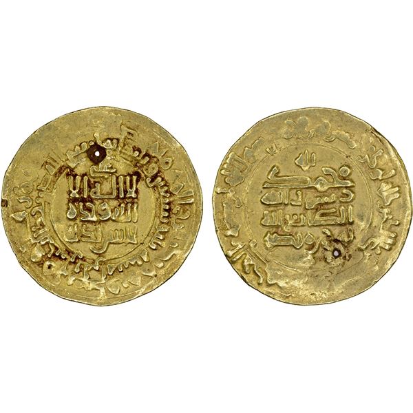 SAMANID: Nuh III, 976-997, AV dinar (4.39g), Herat, AH373, VF