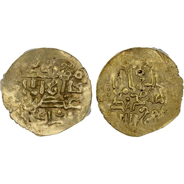 GREAT MONGOLS: Möngke, 1251-1260, AV dinar, NM/MM, ND, ANACS EF40