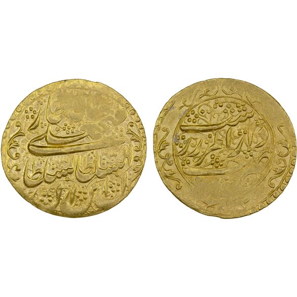 QAJAR: Fath 'Ali Shah, 1797-1834, AV toman (4.63g), Rasht, AH1232, Unc