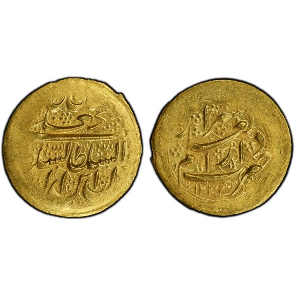 QAJAR: Fath 'Ali Shah, 1797-1834, AV toman (4.62g), Shiraz, AH1233, PCGS MS63
