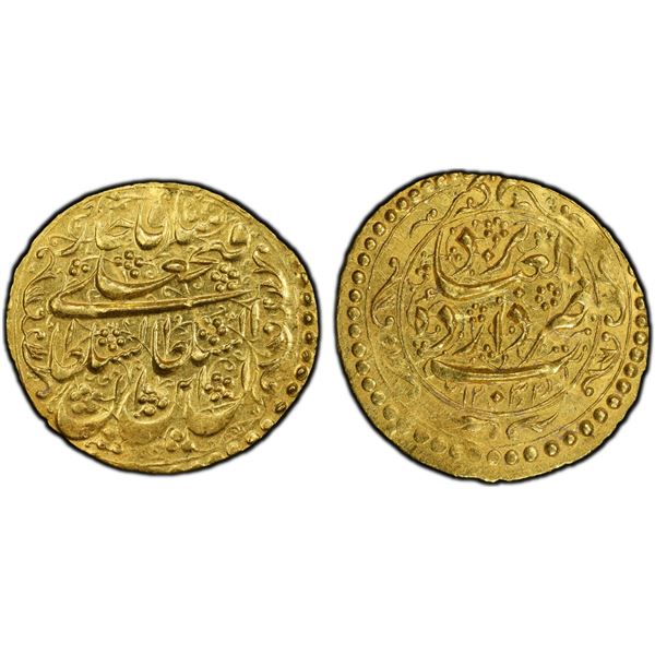 QAJAR: Fath 'Ali Shah, 1797-1834, AV toman (4.61g), Yazd, AH1232, PCGS MS63