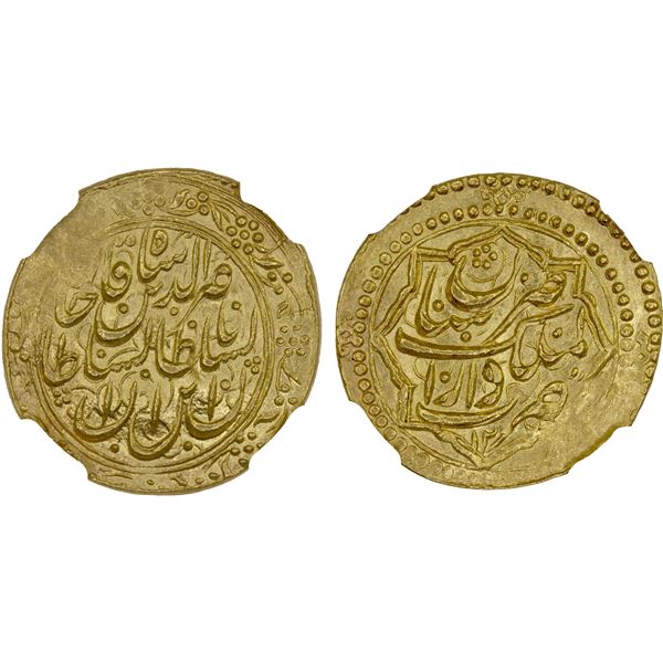 QAJAR: Nasir al-Din Shah, 1848-1896, AV toman, Tabaristan, AH127x, NGC MS62