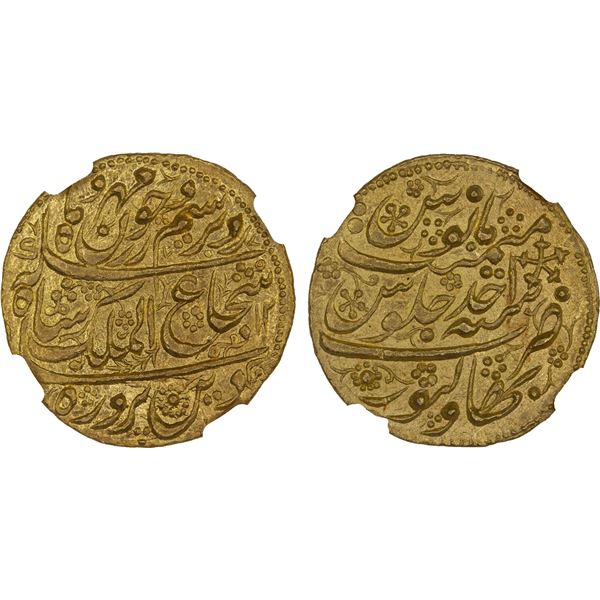 DURRANI: Shah Shuja', 2nd reign at Kabul, 1803-1809, AV mohur, Bahawalpur, AH1218 year one (ahad), N