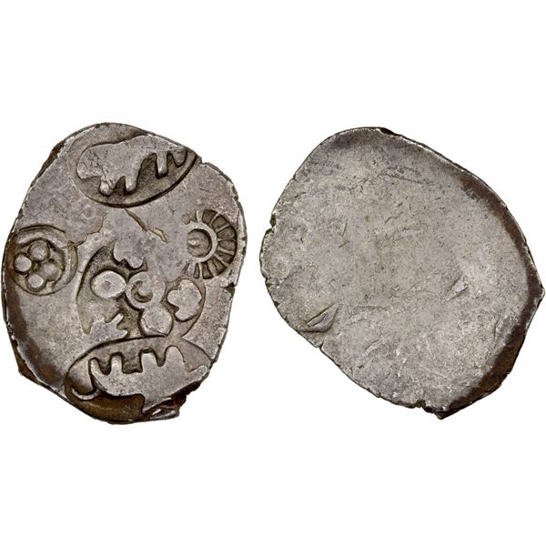 MAGADHA: Punchmarked, ca. 450-430 BC, AR standard vimshatika (4.62g), choice VF-XF