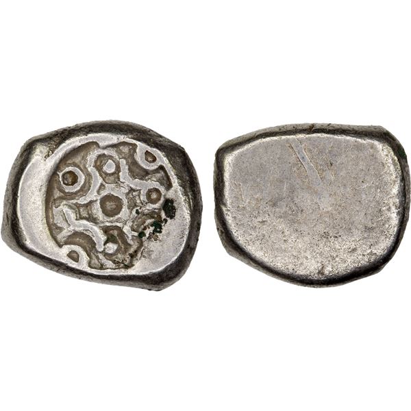 MATSYA: Anonymous, ca. 400 BC, AR karshapana (3.11g), strong VF-XF