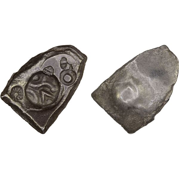 NARHAN: Punchmarked, ca. 500-450 BC, AR double karshapana (7.04g), choice XF