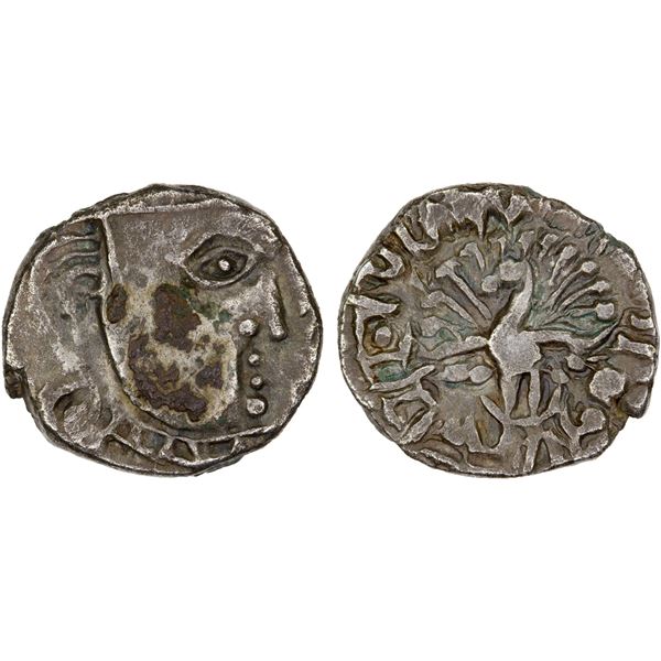 GUPTA: Anonymous Ruler, fl. 487 or 497, AR drachm (2.24g), DM, VF-XF