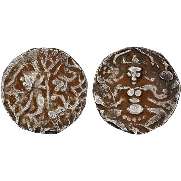 KASHMIR: Harshadeva, 1089-1101, AR drachm (3.22g), strong VF-XF
