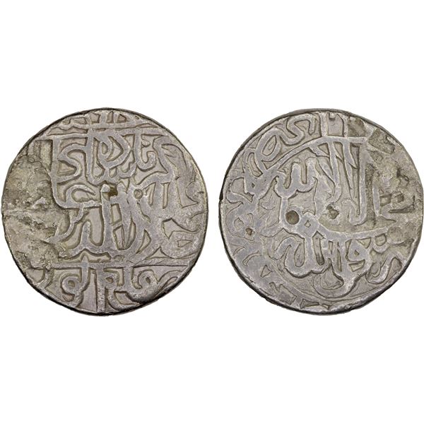 MUGHAL: Akbar I, 1556-1605, AR rupee (11.39g), Qila Alwar, AH964, VF