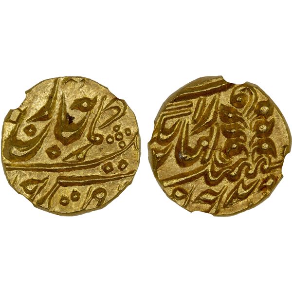 KISHANGARH: Yagya Narayan Singh, 1926-1938, AV mohur, NM, ND, NGC MS65