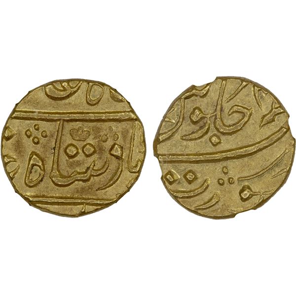 BOMBAY PRESIDENCY: AV mohur, year 46 (frozen), NGC AU58