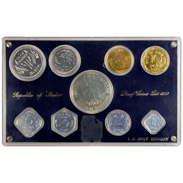 INDIA: Republic, proof set, 1970-B, Choice Proof
