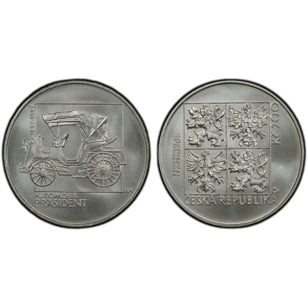 CZECH REPUBLIC: AR 200 korun, 1997, PCGS Specimen 69