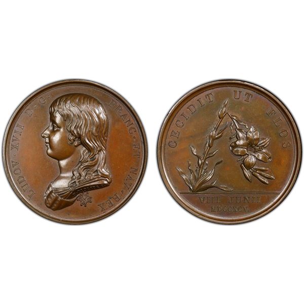 FRANCE: AE medal, 1795, PCGS Specimen 64