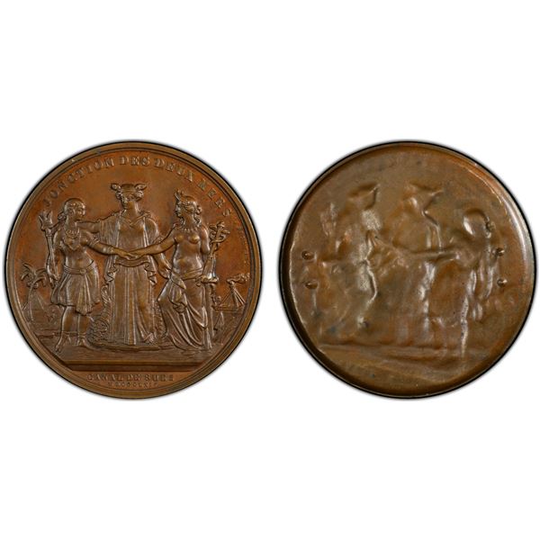 FRANCE: AE medal, 1864, PCGS Specimen 63