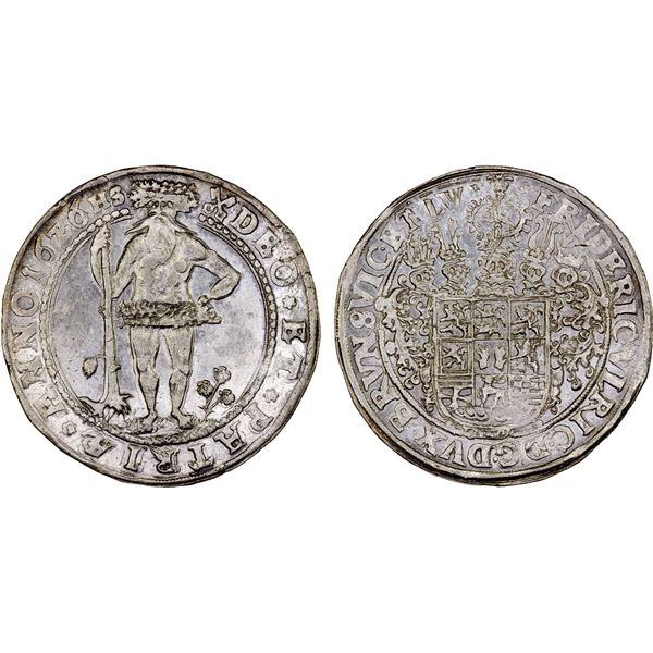 BRUNSWICK-WOLFENBÜTTEL: Friedrich Ulrich, 1613-1634, AR thaler (29.11g), 1626-HS, AU