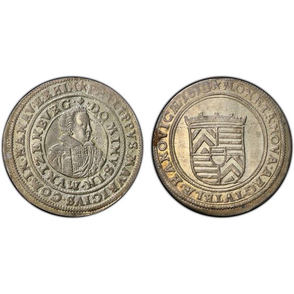 HANAU-LICHTENBERG: Philip Moritz, 1612-1638, AR teston, Hanau, 1619, PCGS MS64