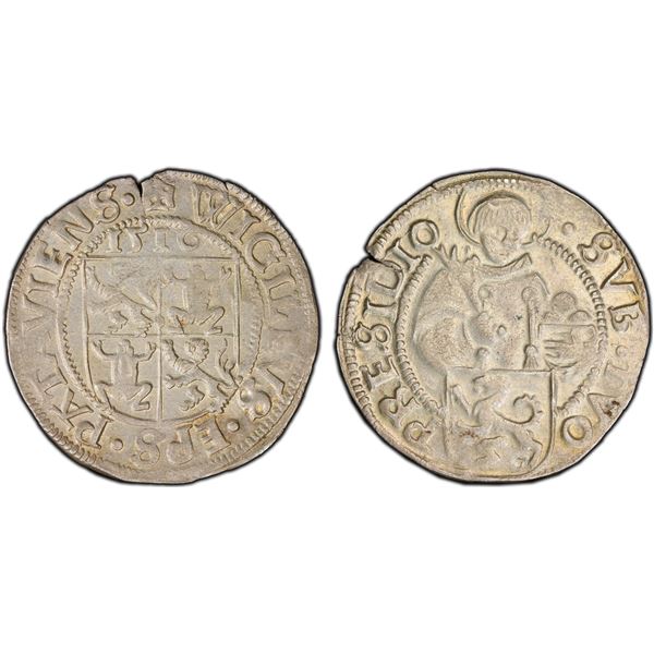 PASSAU: Wiguleus Fröschl, 1500-1517, AR batzen, 1516, PCGS AU details
