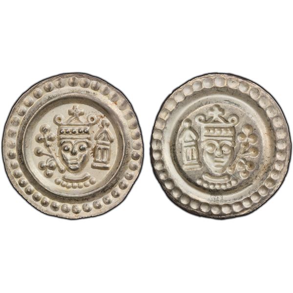 ULM: Frederick II, 1212-1250, AR denier, ND, PCGS MS64