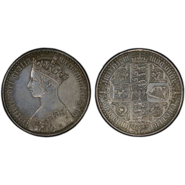 GREAT BRITAIN: Victoria, 1837-1901, AR crown, 1847, PCGS Proof 55