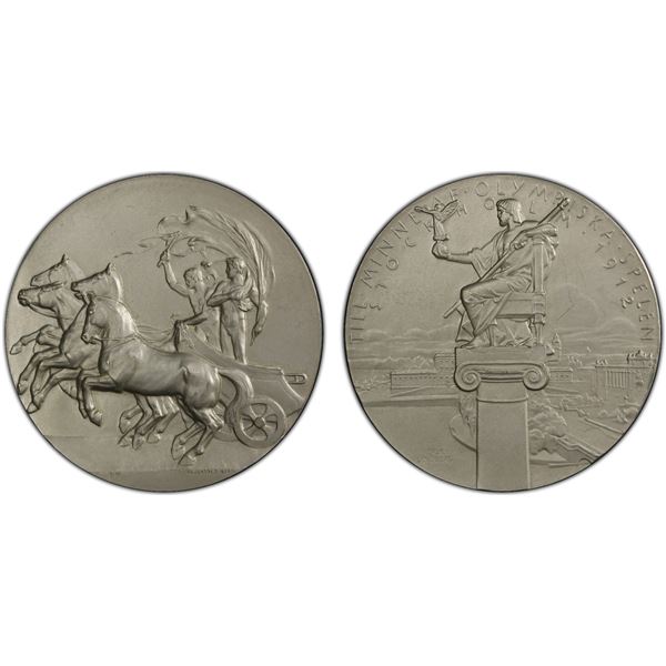SWEDEN: medal, 1912, PCGS Specimen 63