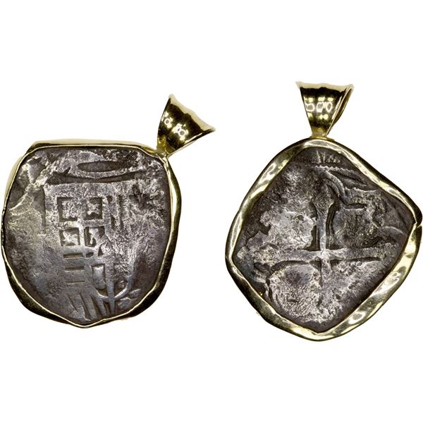 MEXICO: Felipe IV, 1621-1665, AR 2 reales with AV bezel (11.17g), DM (1622-67), Very Good