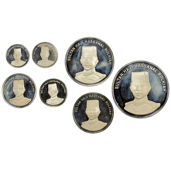 BRUNEI: Sultan Hassanal Bolkiah, 1967-, AR proof set, 1992, Choice Proof